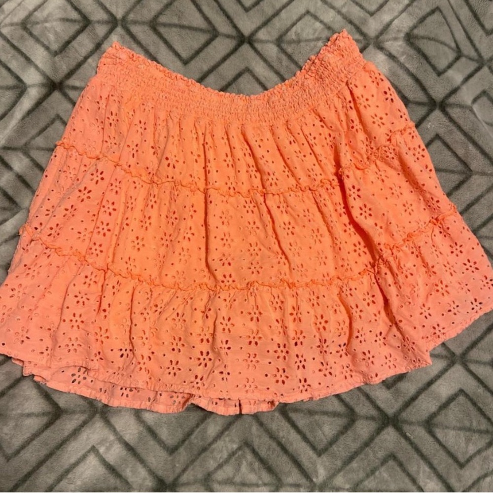 Women’s Peach Floral Skirt